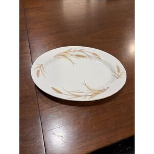 Puritan China Wheat Oval Serving Platter Tray, 12" 1960s Japan MCM